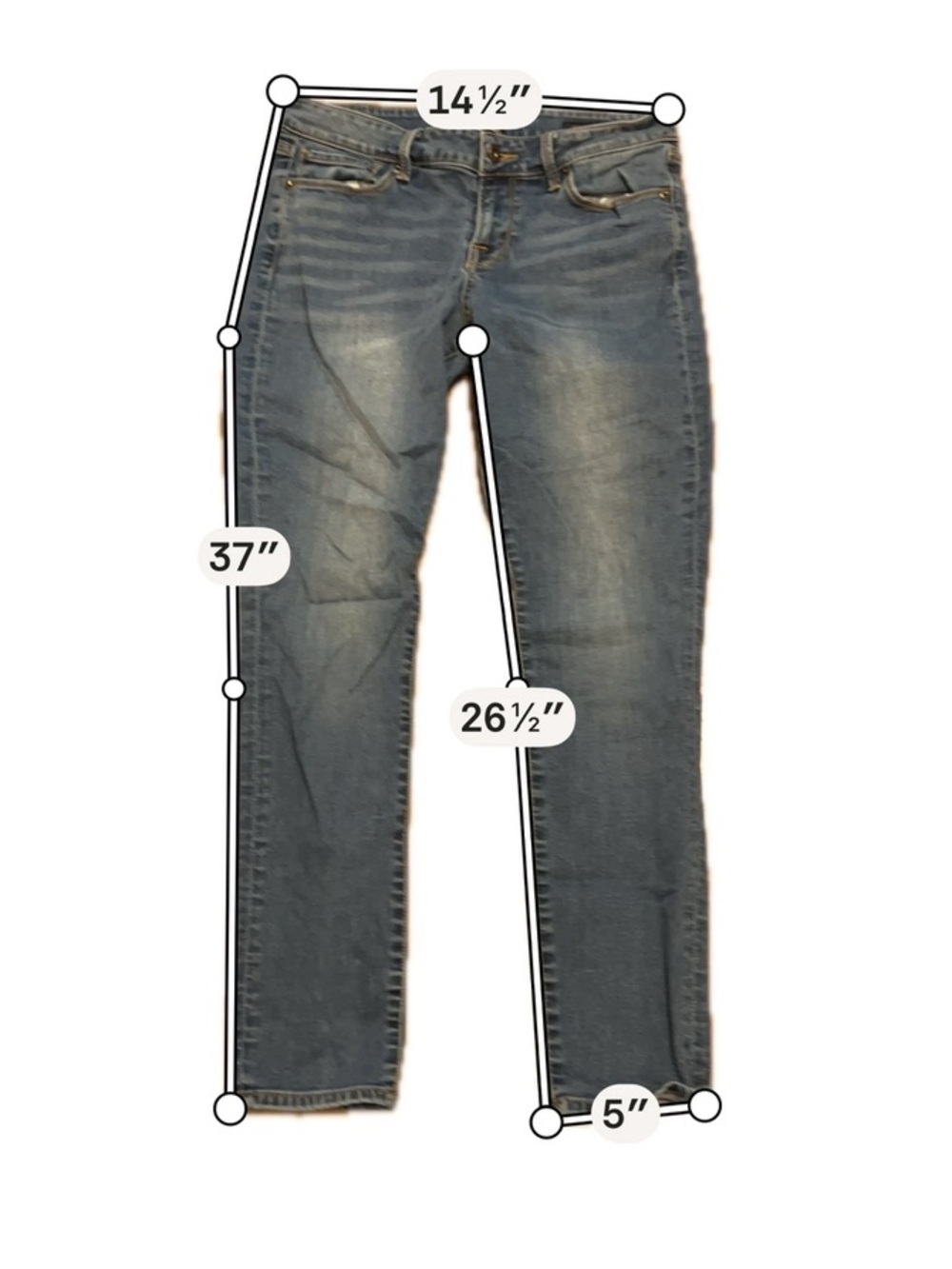 Lucky Brand Sweet N Low Straight Leg Jeans Women’s Size 6 Blue Denim Ultra - Picture 8 of 8